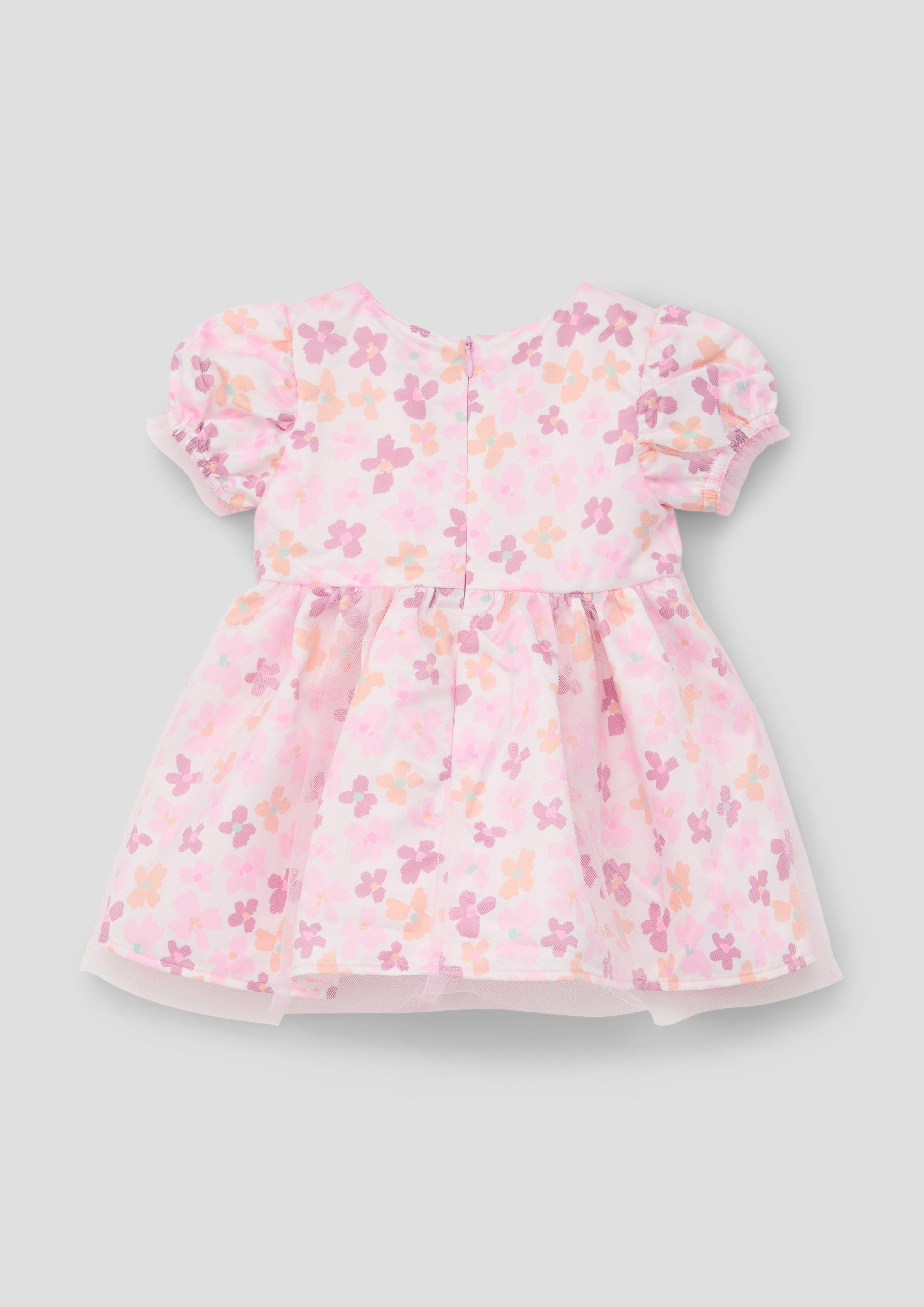 Rüschenkleid mit All-over-Print  2140179-01A6