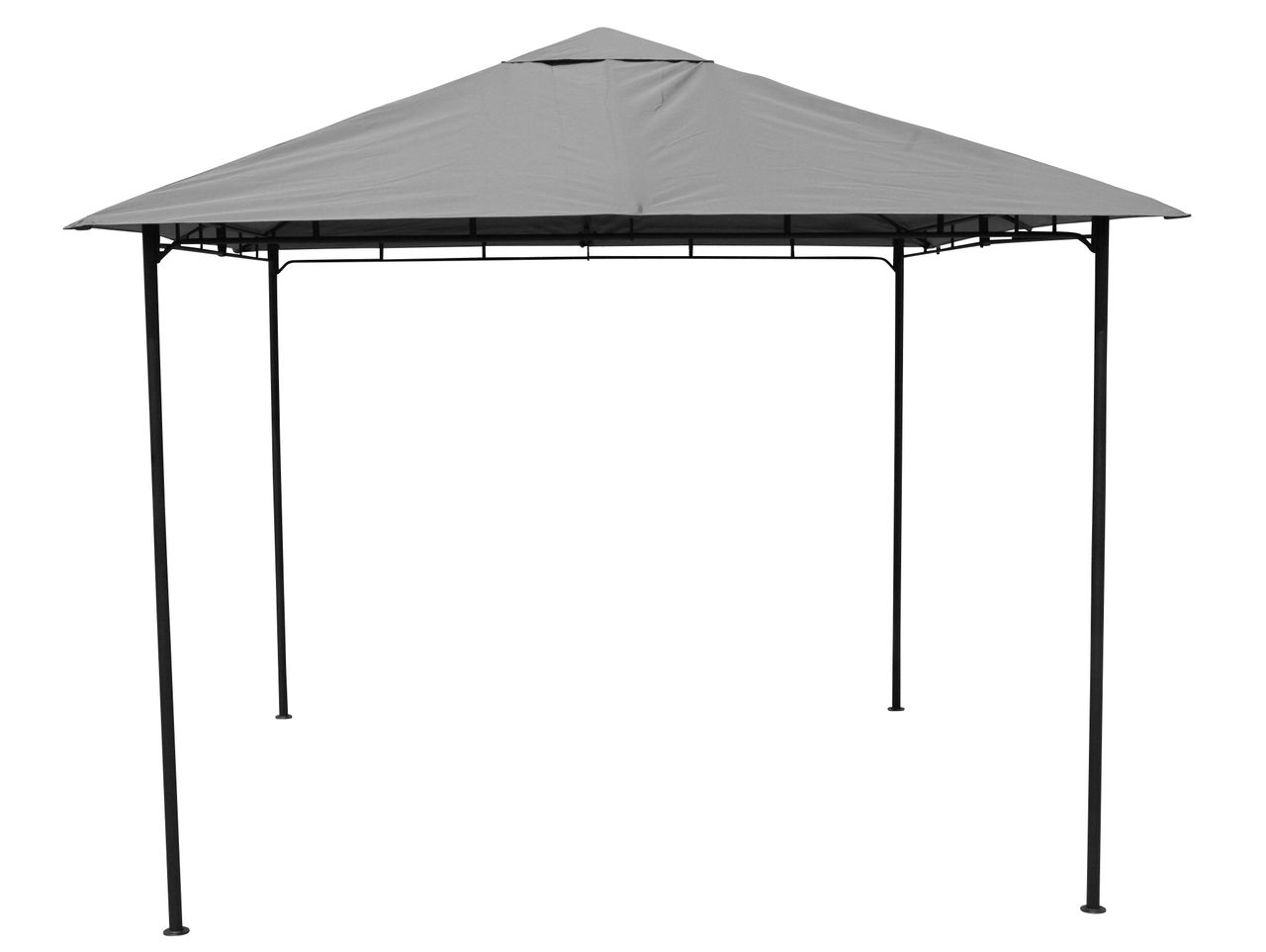 Grasekamp Pavillon Rimini Flex 3 x 3 m Grau Party Zelt Antik Garten