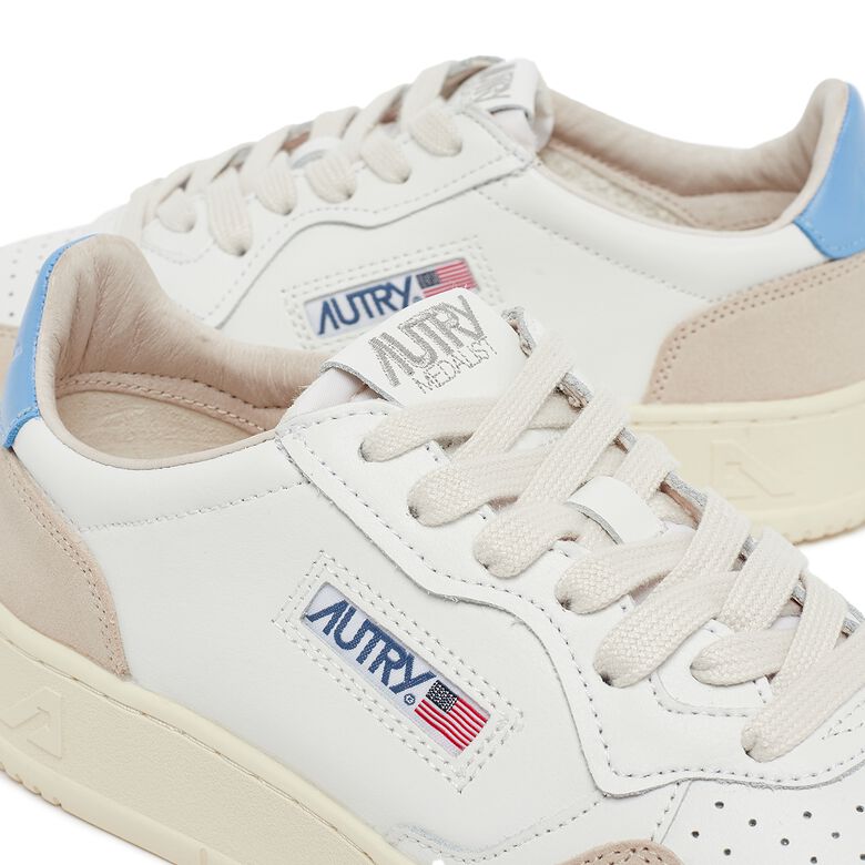 Autry Wmns Medalist Low leat/suede wht/vista