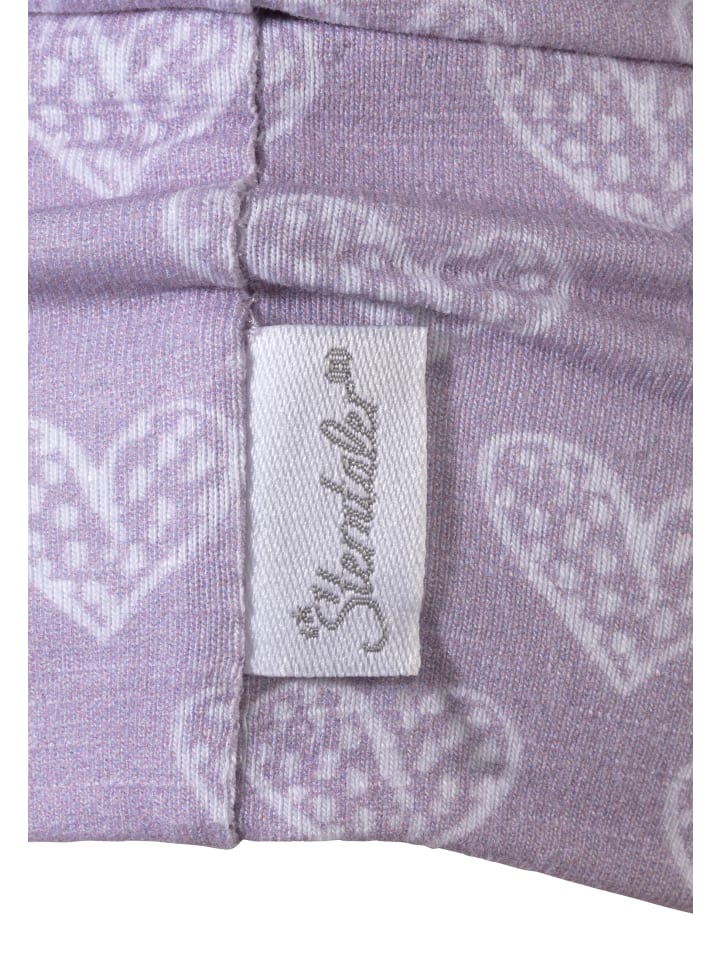 Sterntaler Slouch-Beanie Herzen in flieder günstig kaufen
