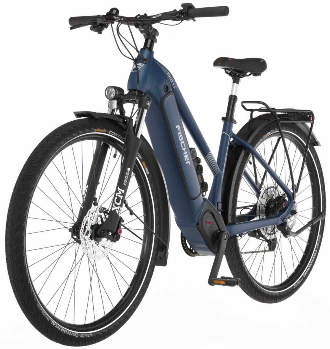 FISCHER Fahrrad E-Bike VIATOR 8.0I 711 55, 12 Gang SX 11-50 Kettenschaltung Schaltwerk, Kettenschaltung, Mittelmotor, 711 Wh Akku, (mit Faltschloss)