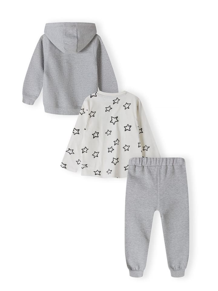 Minoti 3tlg. Outfit: Longsleeves & Hose Fly 7 in grau günstig kaufen