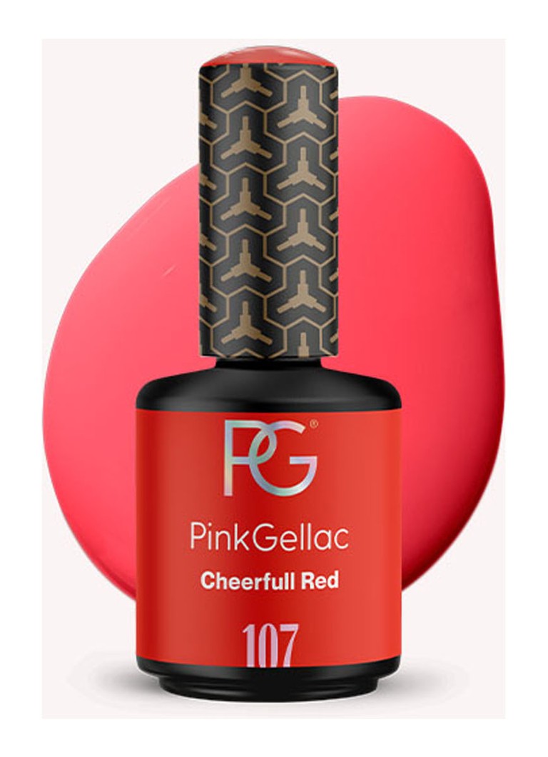 Pink Gellac 107 Cheerfull Red - nail polish