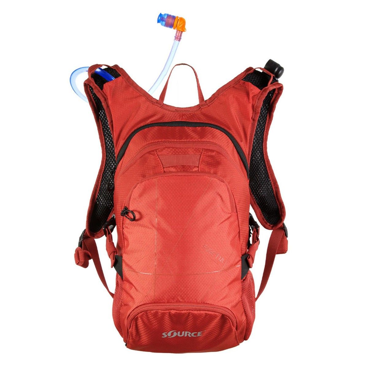 Source Fuse 3 + 9 orange roter Rucksack mit Trinksystem