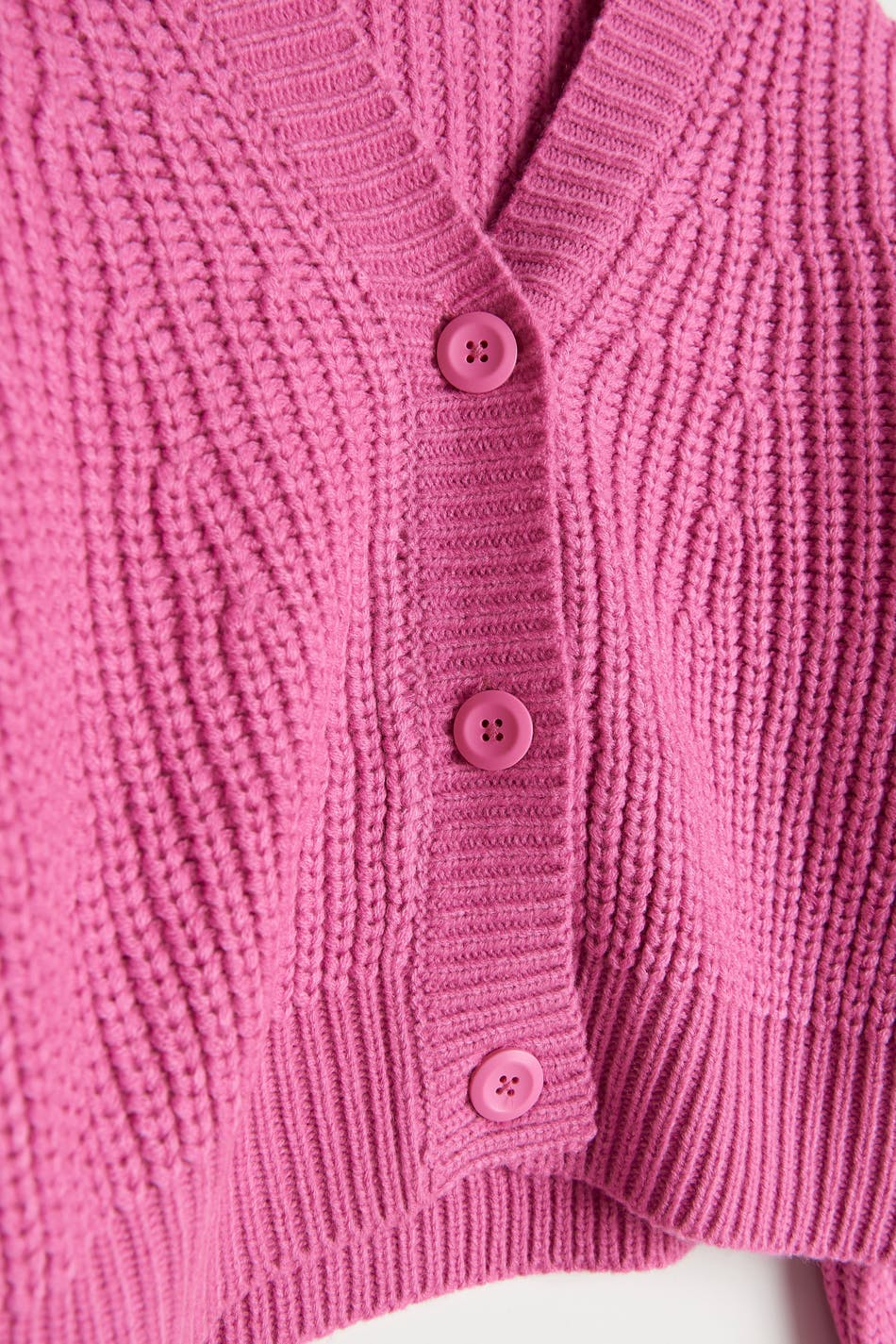 S knit oversized cardigan