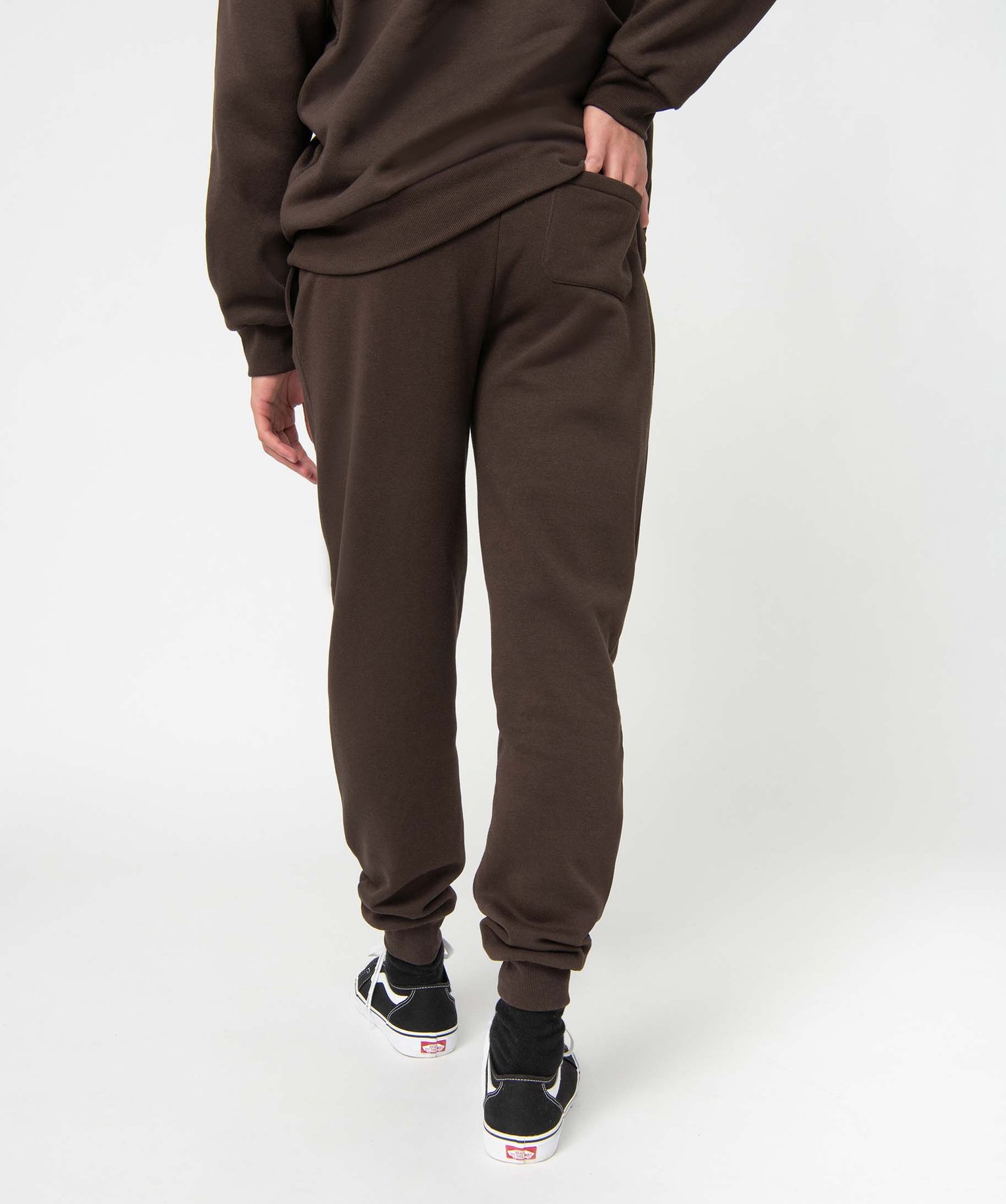 Pantalon de jogging homme molletonné marron | GEMO