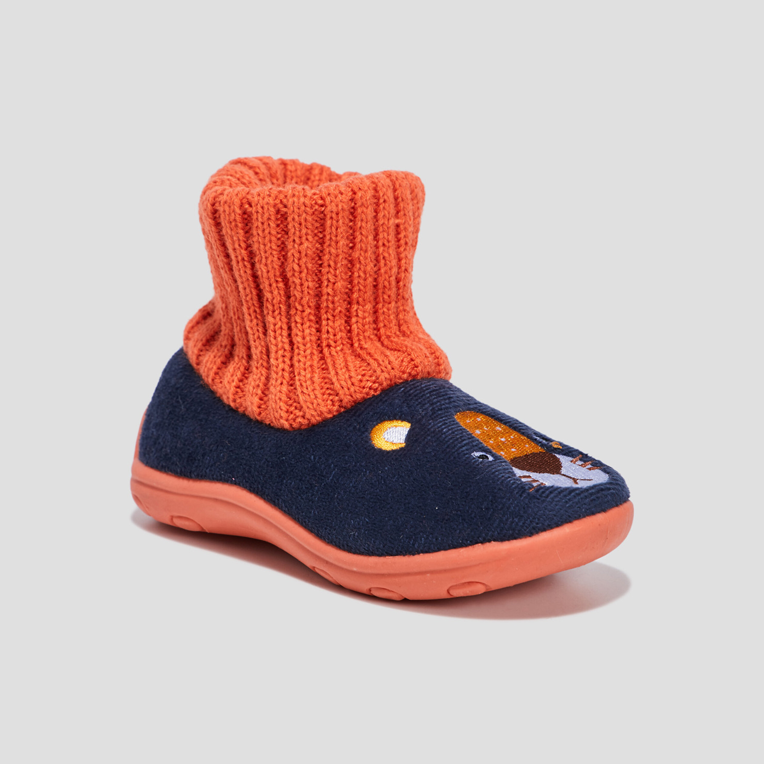 Chaussons chaussettes bleu marine garçon | La Halle
