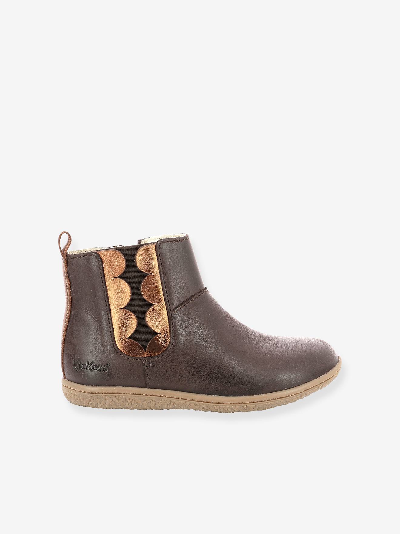 Boots fille Vetudi KICKERS® marron bronze
