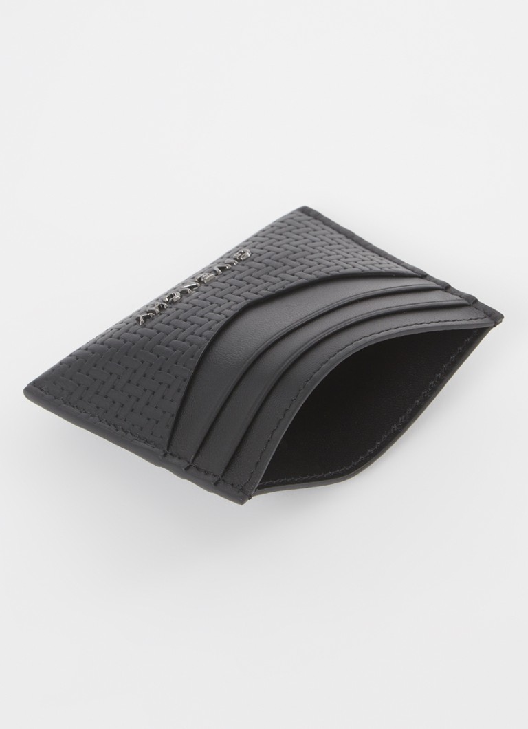 Portofel din piele cu logo Givenchy pentru carduri
