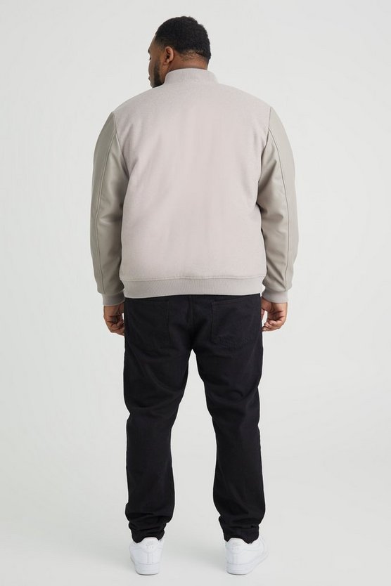 Plus PU-Bomberjacke