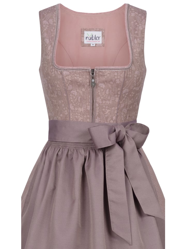 Nübler Midi Dirndl Gerlis in Mauve günstig kaufen