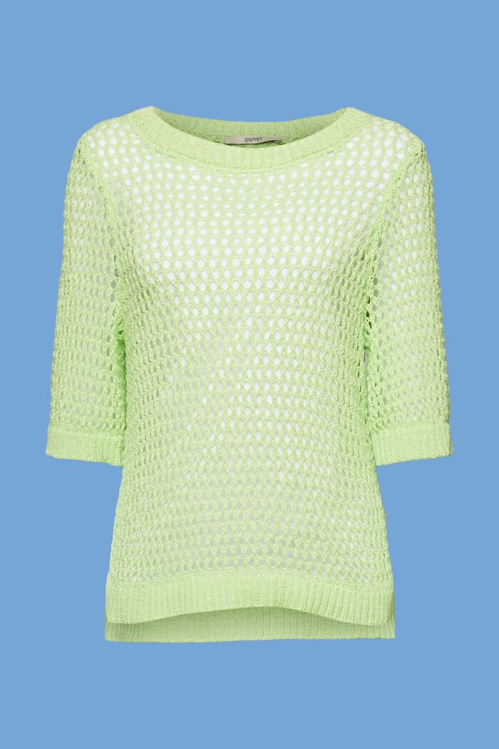 Offenmaschiger Strickpullover