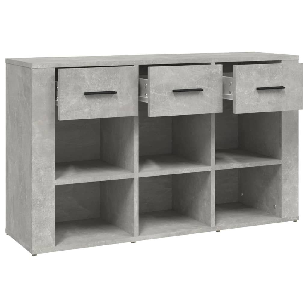 vidaXL Sideboard Sideboard Betongrau 100x30x59,5 cm Holzwerkstoff (1 St)