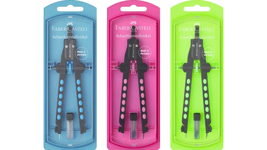 FABER-CASTELL Schnellverstellzirkel Factory neon