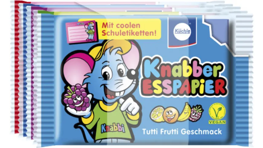Küchle Knabber-Esspapier mit Schuletiketten 125 g