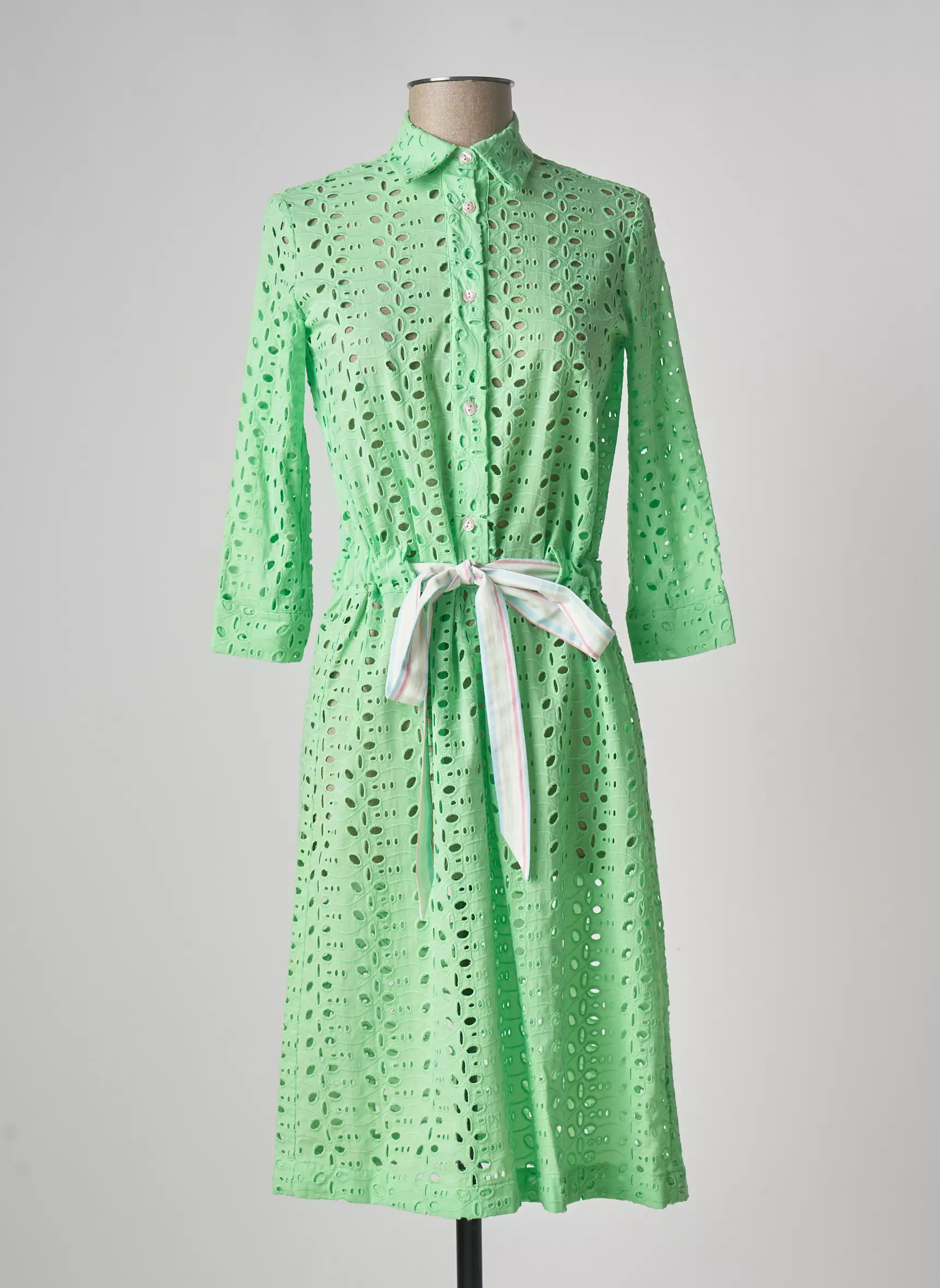 Pame Carrioni Robes Mi Longues Femme couleur vert