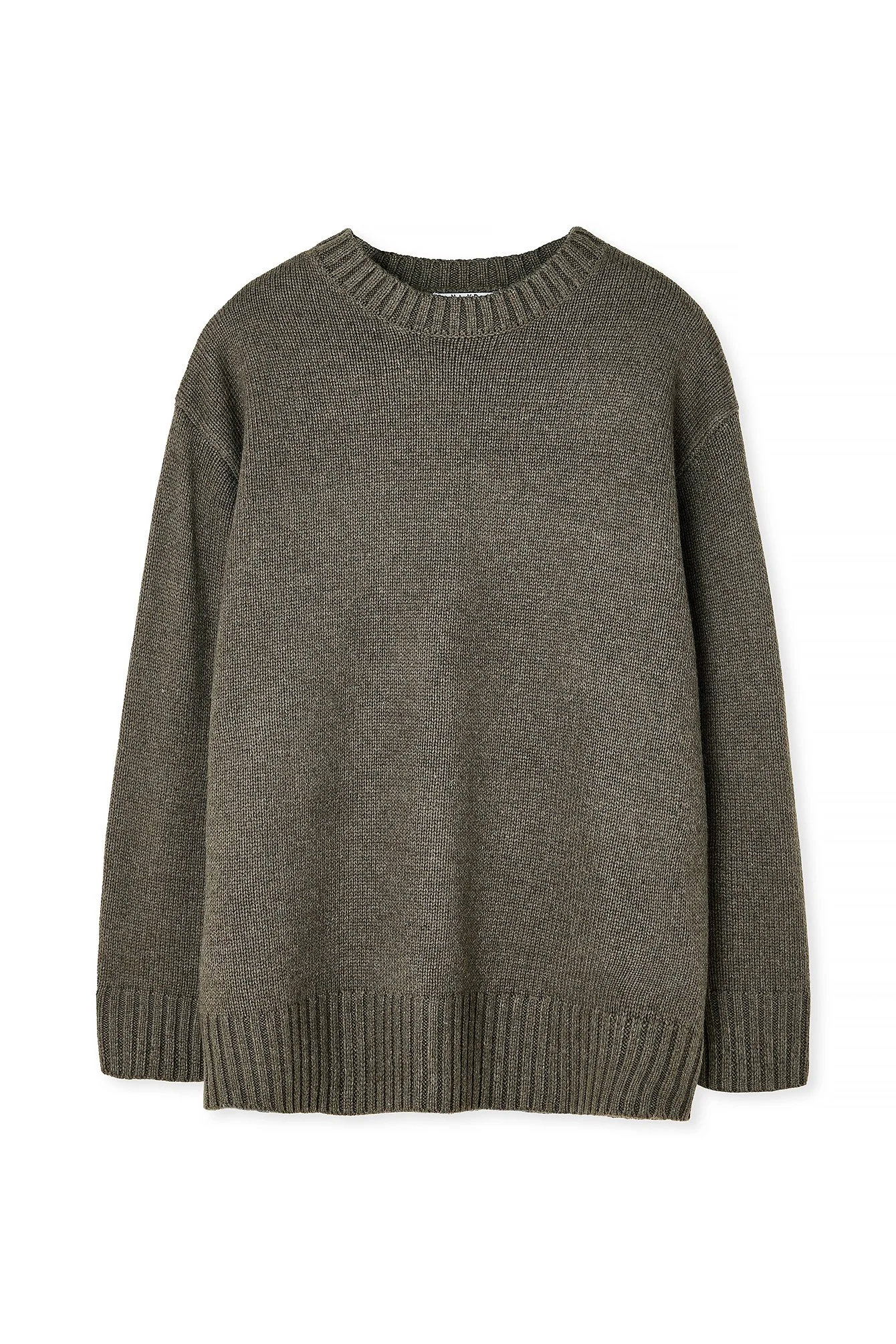 Oversize-Strickpullover mit Rundhalsausschnitt
