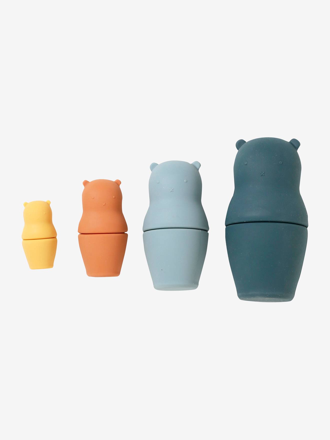 Boites gigognes Ours en silicone multicolor