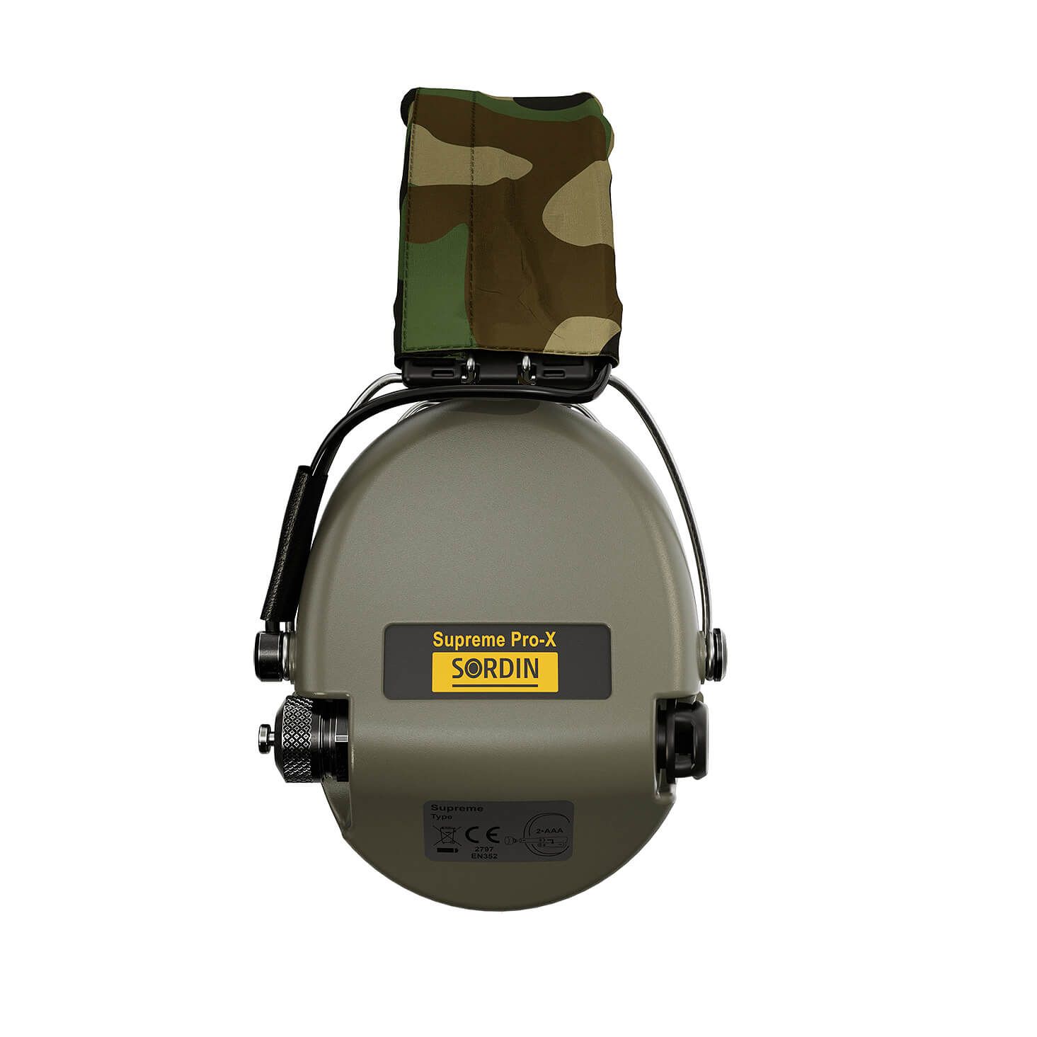 Gehörschutz Pro-X LED Camo mit Gelkissen