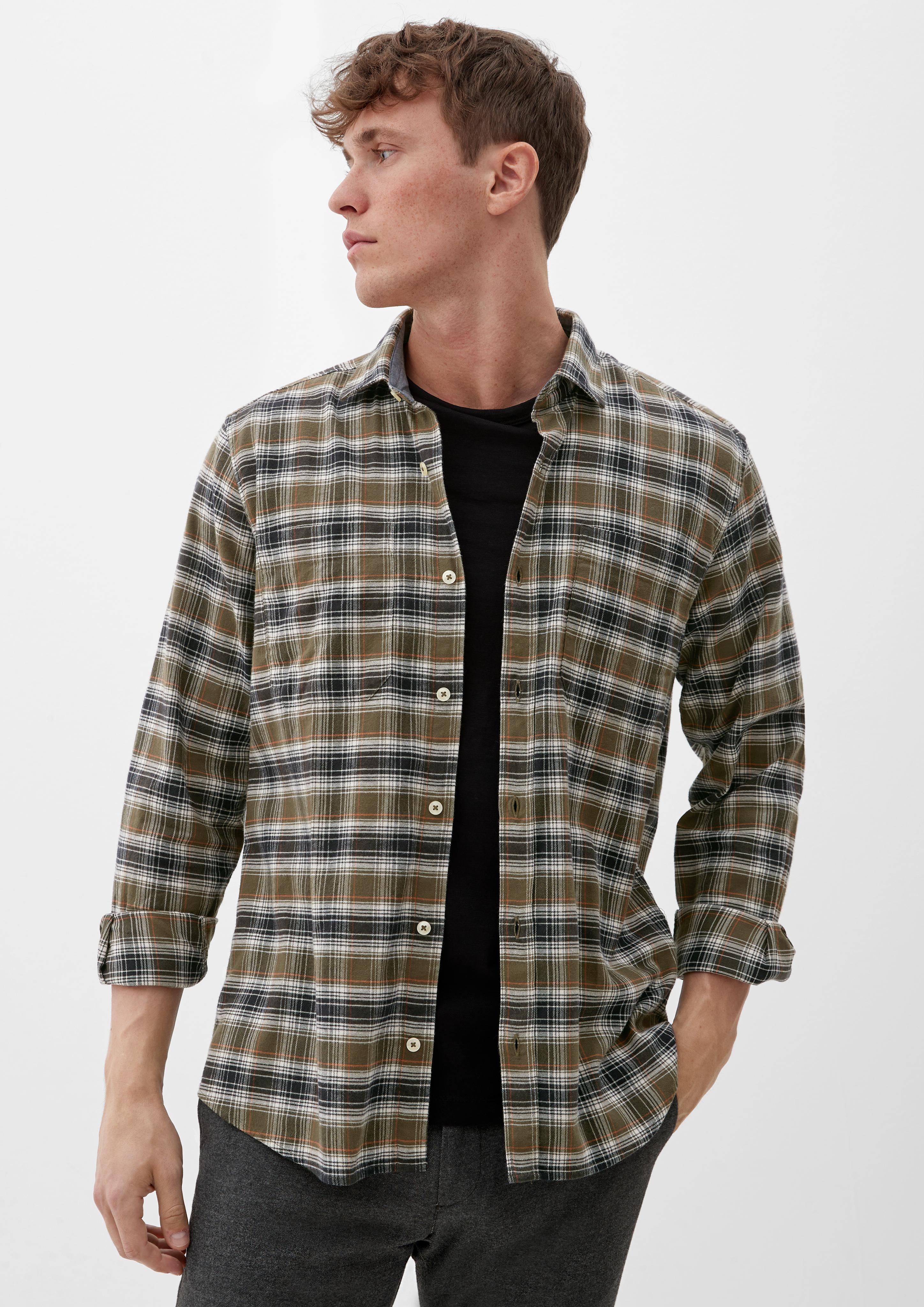Regular: Karohemd aus Twill  2121004-78N6
