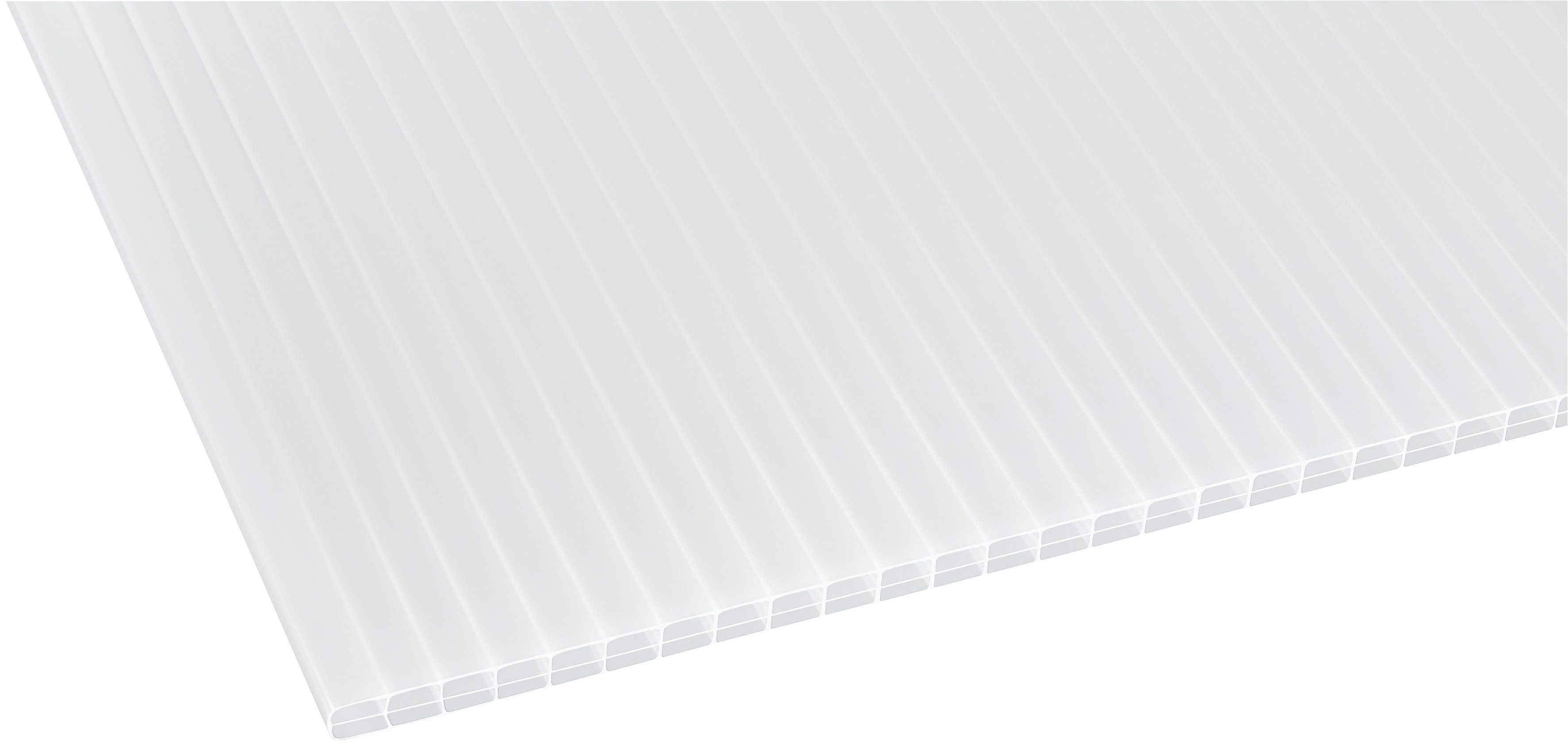 GUTTA Terrassendach Premium, BxT: 1014x406 cm, Bedachung Doppelstegplatten, BxT: 1014x406 cm, Dach Polycarbonat Opal