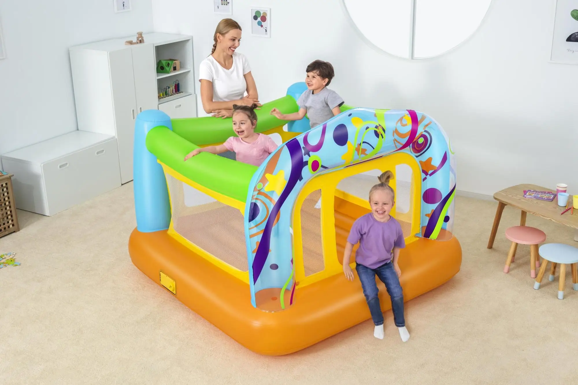 Bestway Swirls 'N Twirls Bouncer With Built-In Pump