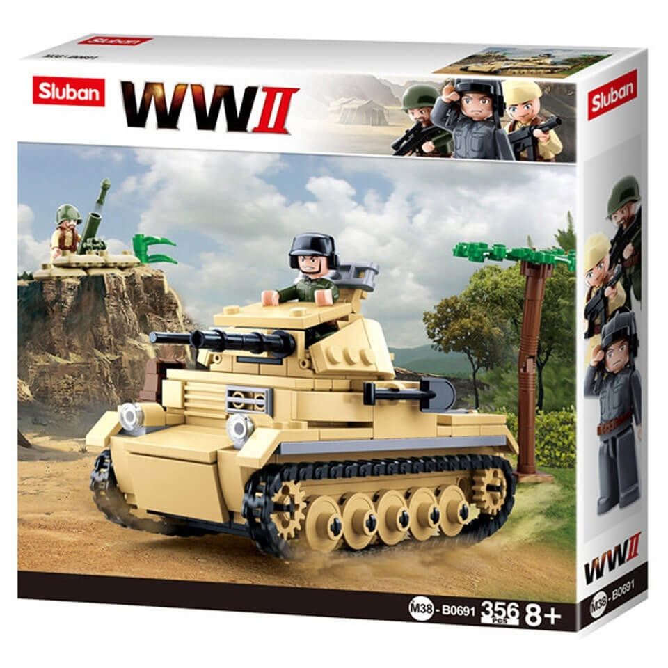 Kleiner Deutscher Panzer WWII Bausteine Set M38-B0691