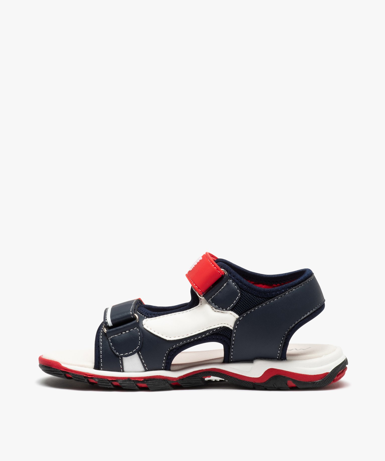 Sandales Garçon tricolores à double scratch - Maui & Sons marine | GEMO