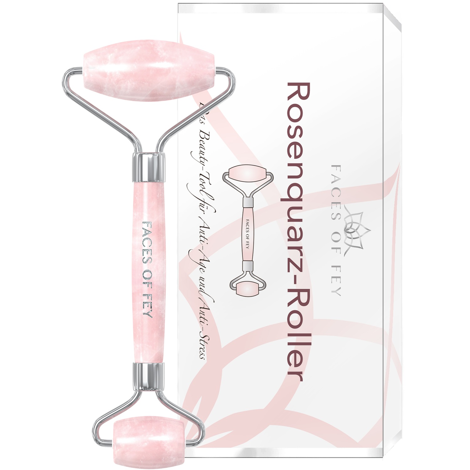 Rosenquarz-Roller