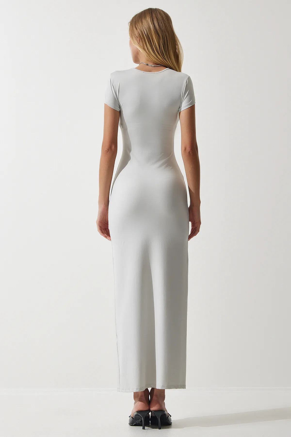 Happiness İstanbul  Kleid - Grau - A-Linie
