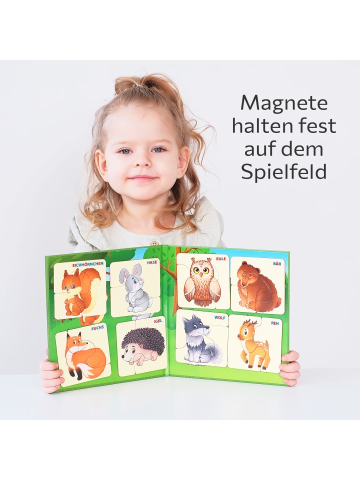 MAGNIKON Erste Große Puzzles 2 Teile Waldtiere mit 16 Magneten- ab 3 Jahren günstig kaufen onesize