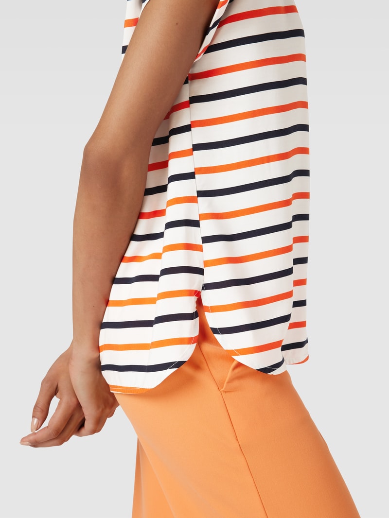 Hemdbluse mit Streifenmuster in offwhite
