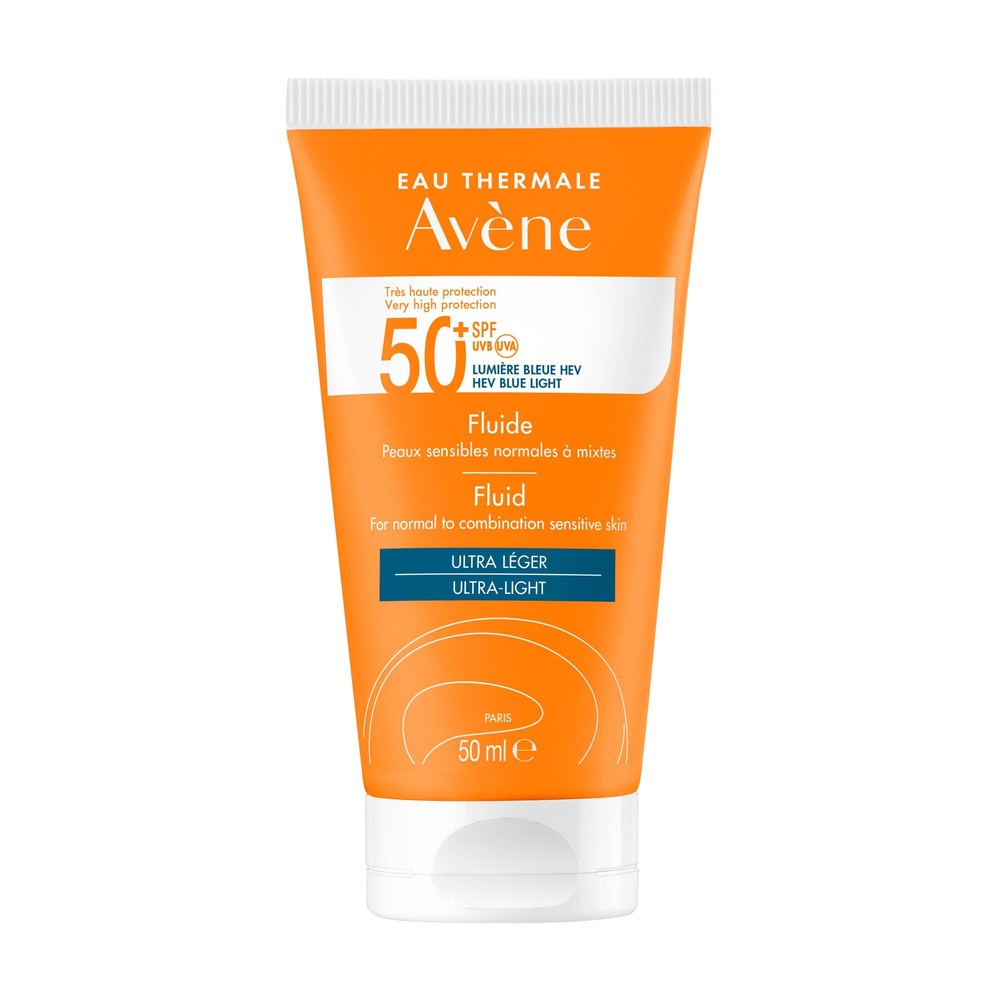 Avène Eau Thermale Avène  Solaire Fluide 50+ P eaux sensibles normales 50 ml Fluide solaire