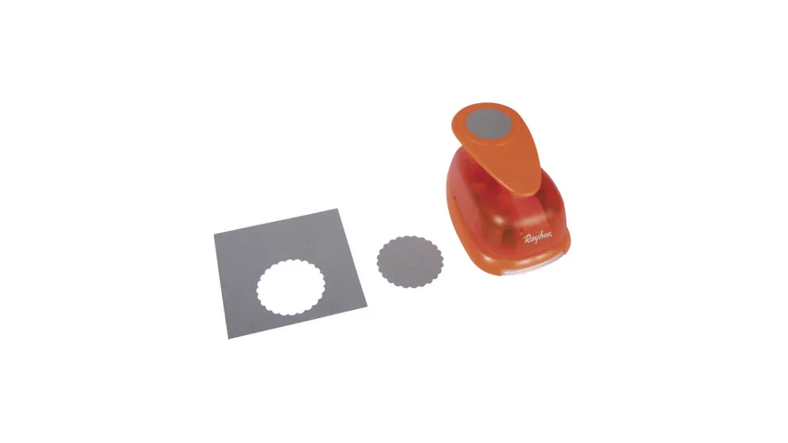 Rayher Motivstanzer rund mit Zierrand  5,08 cm