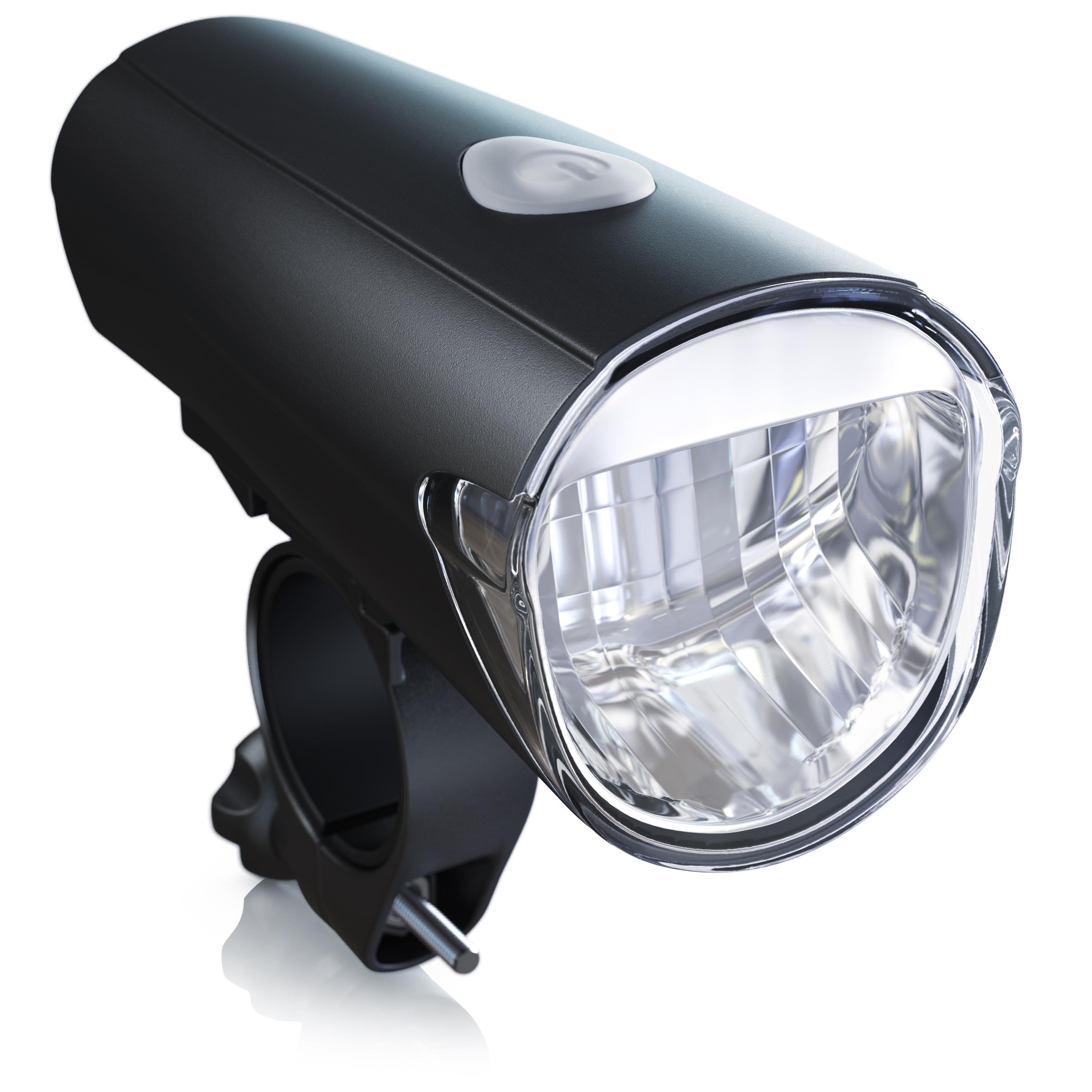 Aplic Fahrradbeleuchtung, LED Fahrradlampe Set StVZO zugelassen, 30 Lux, Front & Rücklicht