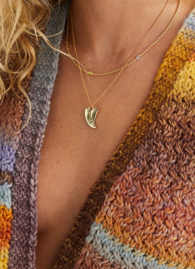 Anna + Nina Ziggy necklace gold plated