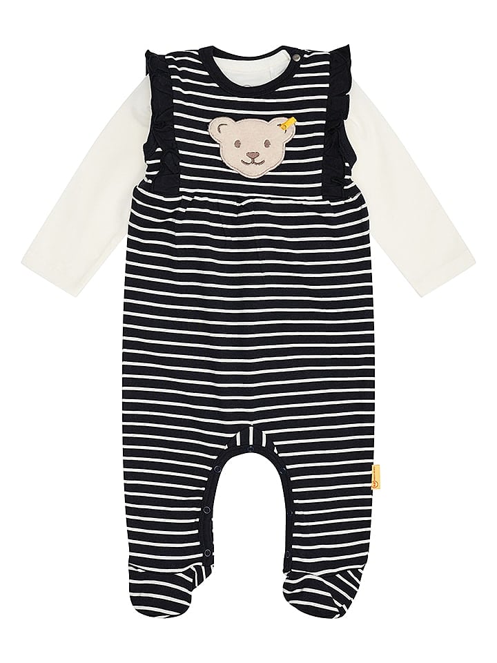 Steiff 2tlg. Outfit in Schwarz/ Weiß günstig kaufen 86