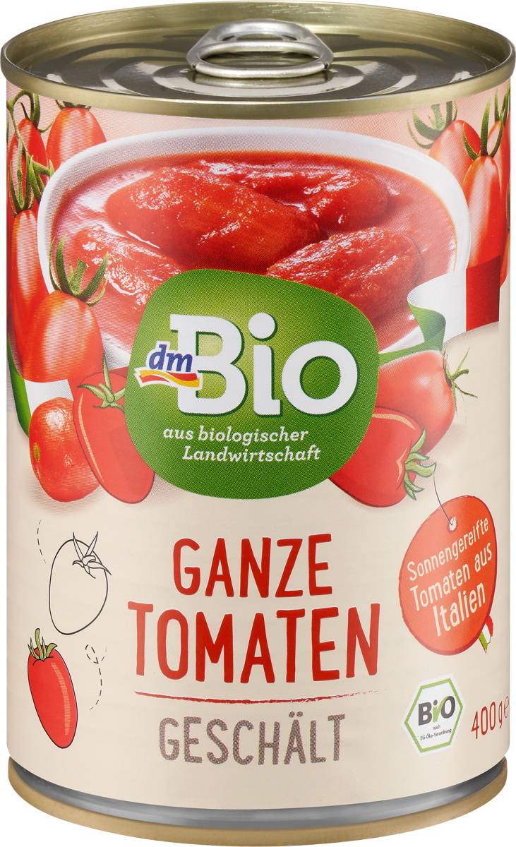 Ganze Tomaten, geschält, 400 g
