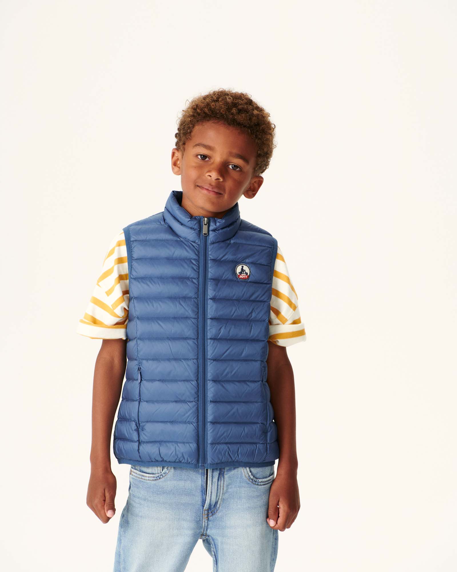 Doudoune sans manches enfant Bleu jeans Zoe