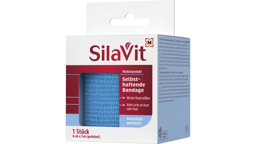 SilaVit Bandage Selbsthaftend Unterstüzend & Fixierend 5 m