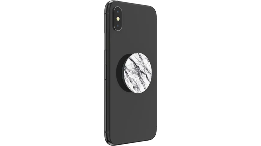 PopSockets Basic White Stone Marble