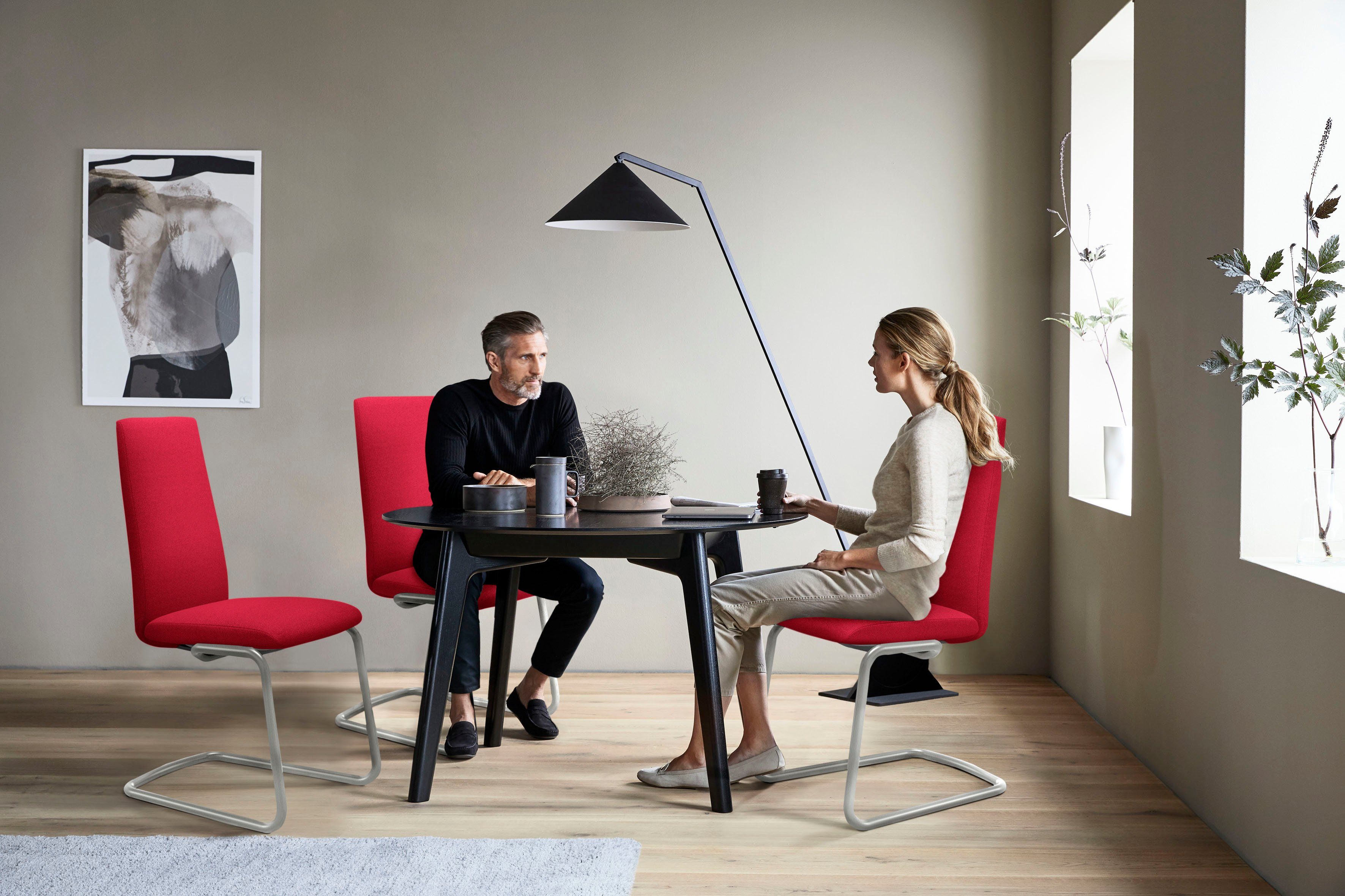 Stressless® Polsterstuhl Laurel, High Back, Größe L, mit Beinen aus Stahl in Chrom matt