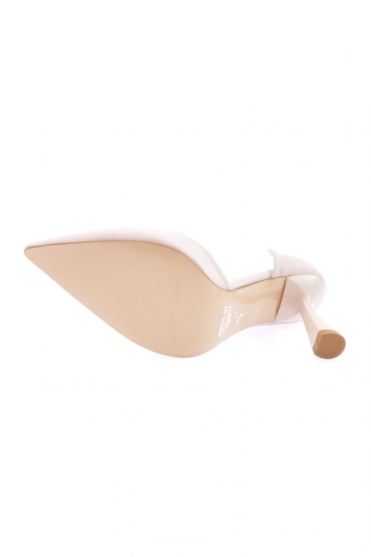DGN  Beige Scuba-Schuhe mit dünnem Absatz für Damen – 1300-23y, spitze Zehenpartie