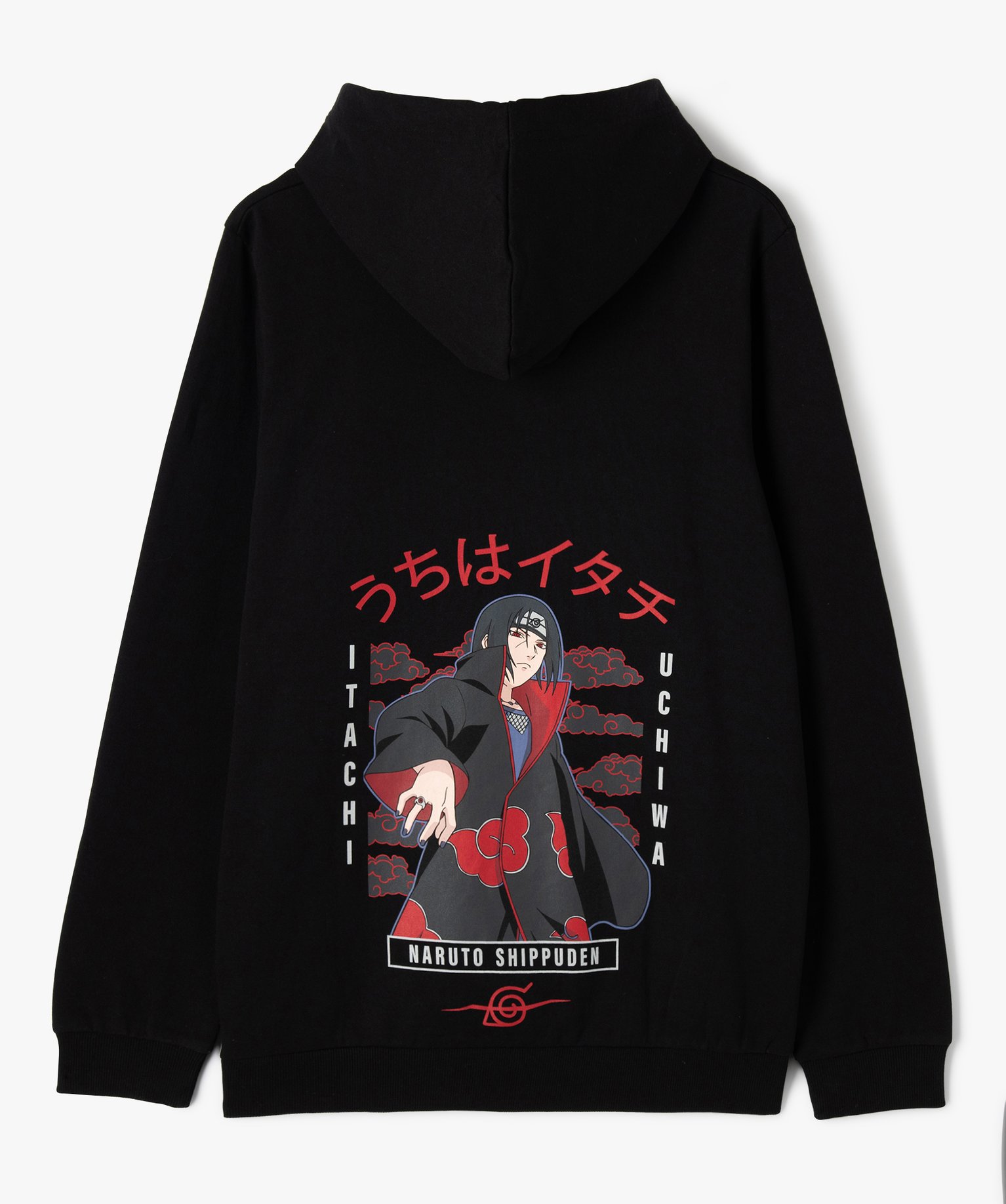 Sweat à capuche avec motif manga dans le dos Garçon - Naruto noir | GEMO