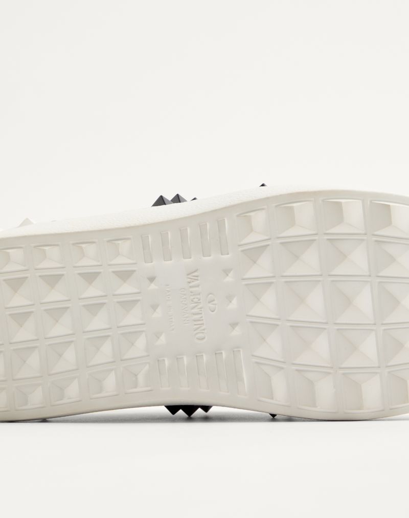 Baskets Rockstud Untitled en cuir de veau avec clous ton sur ton
