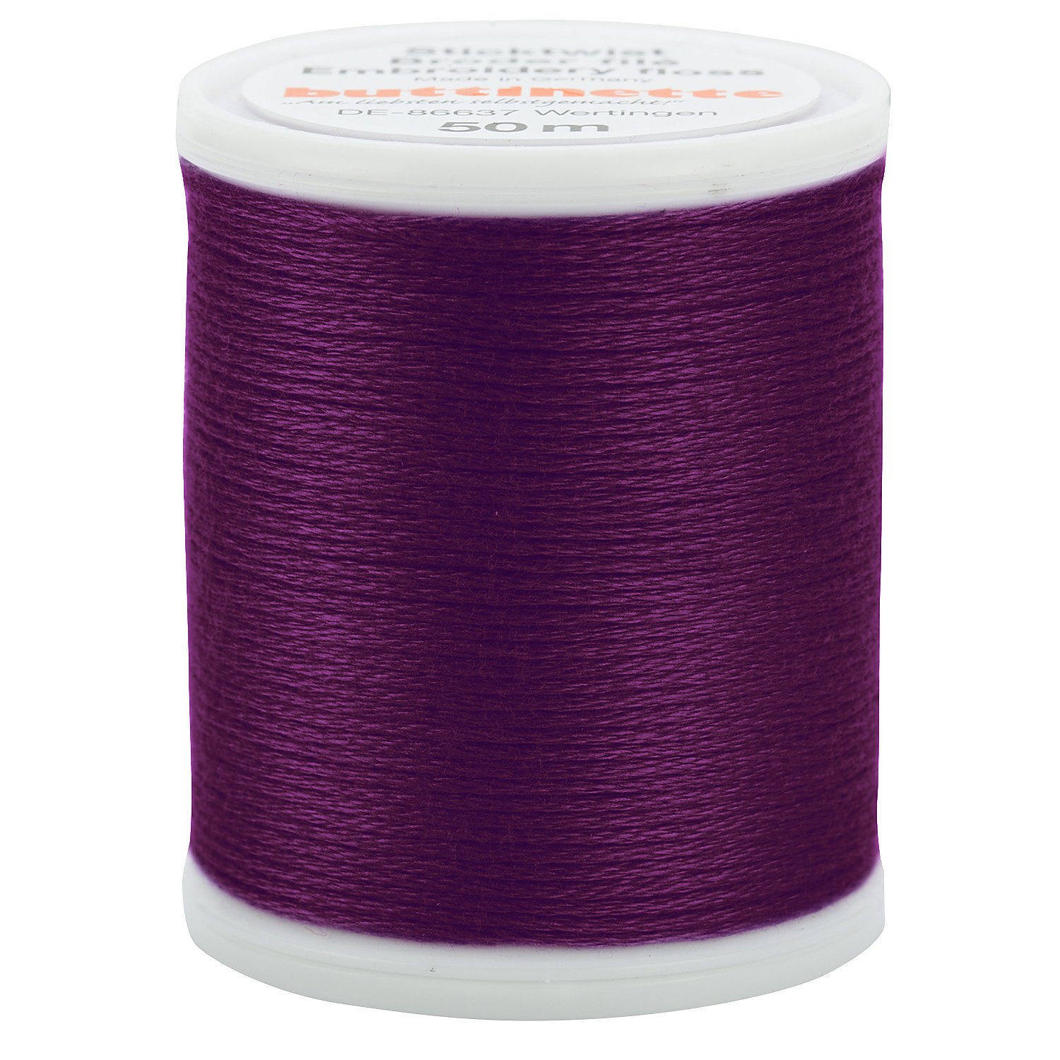 Original buttinette Sticktwist, purpur, 50 m
