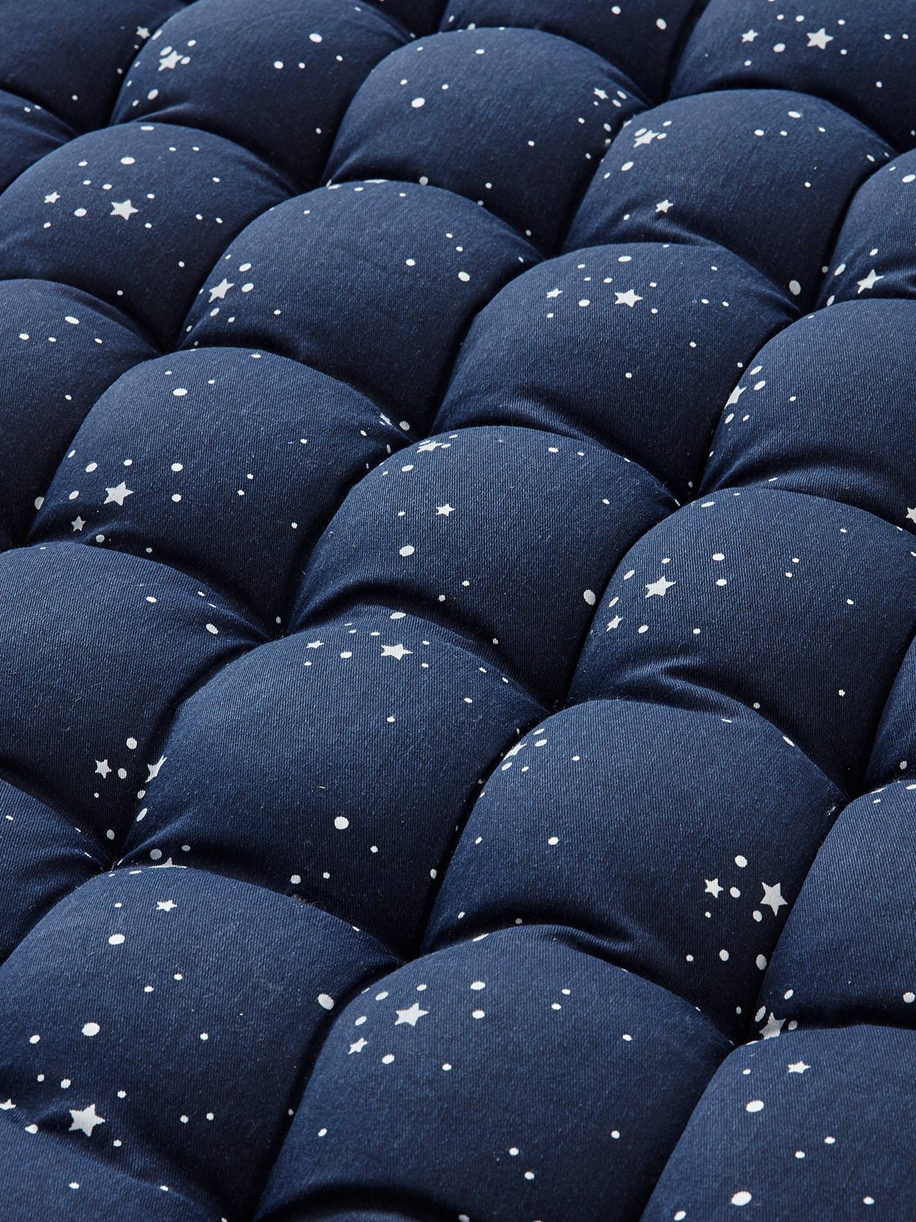 Vertbaudet Kinderzimmer Bodenmatratze POLARSTERN mit Quasten - dunkelblau