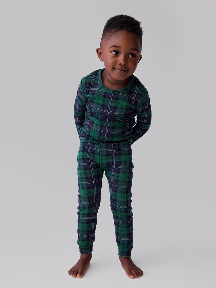 GAP Pyjama in Grün/ Dunkelblau günstig kaufen
