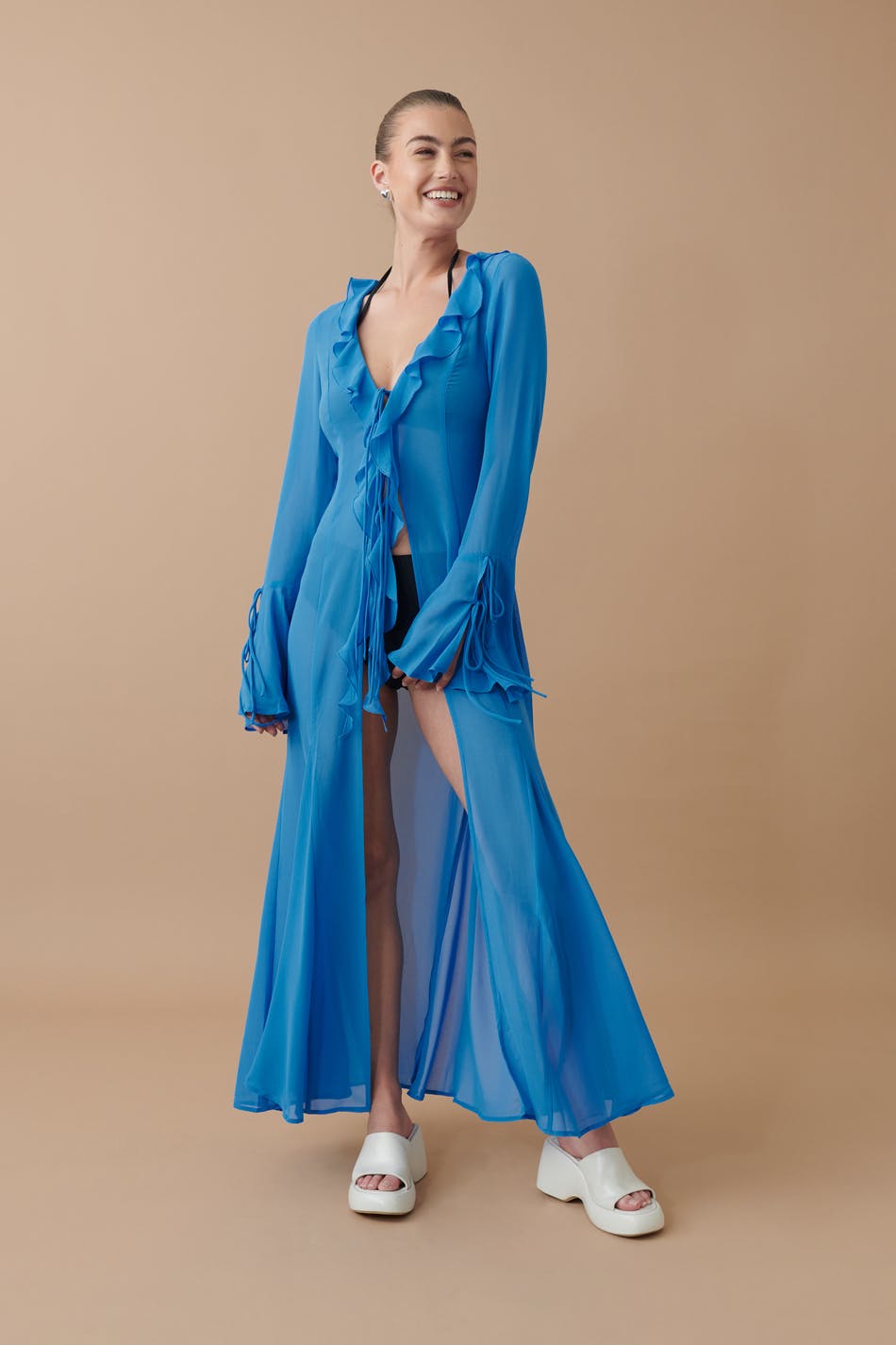 Chiffon maxi caftan
