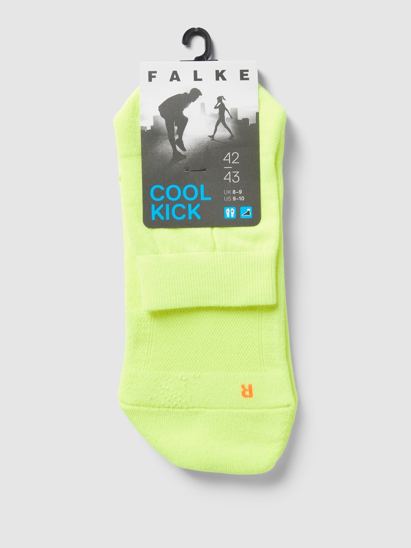 Socken mit elastischem Rippenbündchen Modell 'Cool Kick' in neon gelb